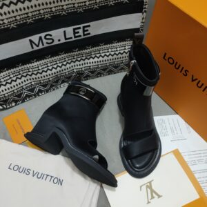 Louis Vuitton Women's Moonlight Ankle Boots Black For Women LV 1AA0H5