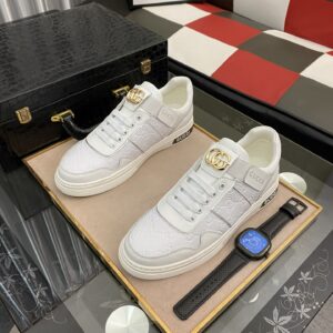 Gucci Men's GG Embossed Sneaker Loafer With GG White For Men