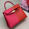 Hermes Kelly 28 Sellier Epsom Bag Red/Pink For Women, Women’s Handbags, Shoulder Bags 11in/28cm - Image 5