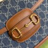 Gucci Horsebit 1955 Shoulder Bag Blue And Ivory For Women, Women's Bags 9.8in/25cm GG - Image 9