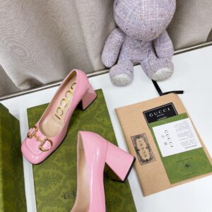 Alternative view of Gucci Women's Mid-Heel Ballet Flat With Horsebit Light Pink For Women GG