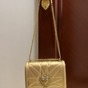 Alternative view of Dolce & Gabbana Large Devotion Bag In Quilted Nappa Gold For Women 10in/26cm DG