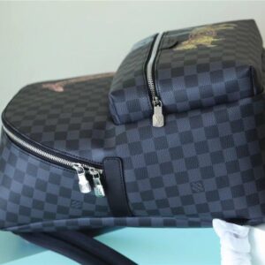 Alternative view of Louis Vuitton Discovery Backpack 15.7in/ 40cm Damier Graphite Canvas Silver Hardware For Men N45275