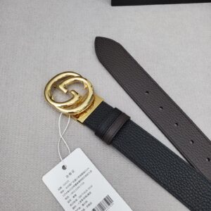 Alternative view of Gucci Belt With Interlocking G Buckle Black For Women, Women Belt