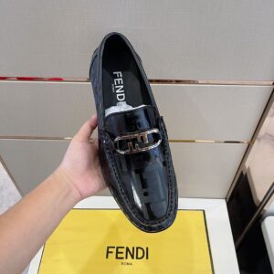 Alternative view of Fendi Domino Black Loafers For Men