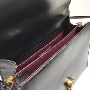 Alternative view of Saint Laurent Cassandra Medium Top Handle Bag In Grain Black For Women 9.6in/24.5cm YSL 623931BOW0W1000