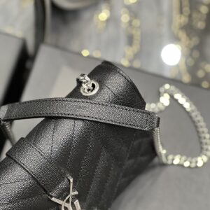 Alternative view of Saint Laurent Small Bag Black In Mix Matelasse For Women 8.2in/21cm YSL 600195BOW921000