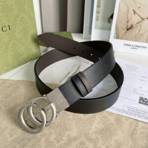 Alternative view of Gucci GG Marmont Reversible Belt Black, Women Belt 627055 CAO2N 1062