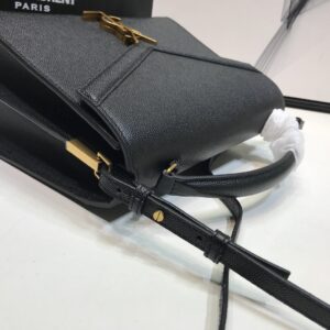 Alternative view of Saint Laurent Cassandra Medium Top Handle Bag In Grain Black For Women 9.6in/24.5cm YSL