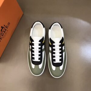 Alternative view of Hermes Boomerang Sneaker White/Green/Black For Men H211861ZHLN400