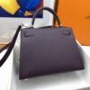 Hermes Kelly 25 Sellier Epsom Dark Purple Bag For Women, Women's Handbags, Shoulder Bags 10in/25cm - Image 2