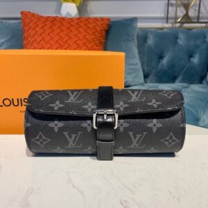 Alternative view of Louis Vuitton 3 Watch Case Monogram Eclipse Canvas For Men, Men's Bags, Luggage 7.9in/20cm LV M43385