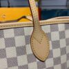Louis Vuitton Neverfull MM Tote Bag 12.2in/ 31cm Rose Ballerine Pink Damier Azur Canvas For Women N41605 - Image 7