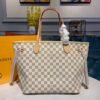 Louis Vuitton Neverfull MM Tote Bag 12.2in/ 31cm Beige Damier Azur Canvas Gold Hardware For Women N41361 - Image 3