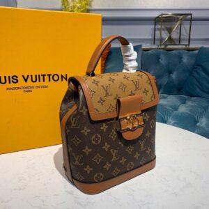 Alternative view of Louis Vuitton Dauphine Backpack PM Monogram and Monogram Reverse Canvas By Nicolas Ghesquiere For Spring-Summer, Women's Bags 20cm LV M45142