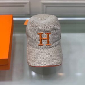 Hermes Davis H Primavera Cap Beige Hermes Cap