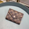 Louis Vuitton Victorine Wallet Damier Ebene Rose Ballerine Pink For Women, Women's Wallet 12cm LV N61700 - Image 2