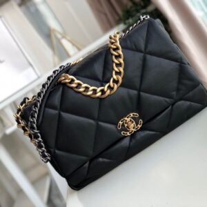 Alternative view of Chanel 19 Maxi Handbag Black For Women, Women's Bags, Shoulder And Crossbody Bags 14in/36cm AS1162 B04852 94305