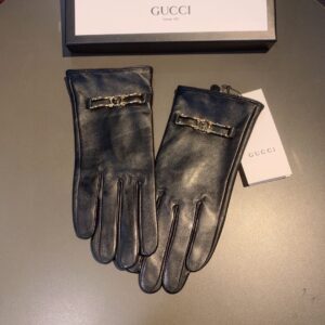 Gucci Gloves With Signature Double G Motif In Black