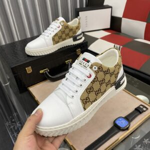 Gucci Men's GG Ace Sneaker Yellow And White For Men