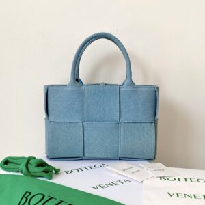 Bottega Veneta Mini Arco Tote Bag Grey, For Women, Women's Bags 9.8in/25cm