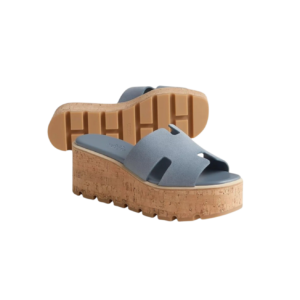Hermes Eze 30 Sandals Bleu Grignon For Women H232150Z DJ410