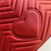 Gucci Marmont Small Matelassé Shoulder Bag Hibiscus Red Matelassé Chevron For Women 10in/26cm GG 443497 DTDIT 6433 - Image 6