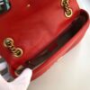 Gucci Marmont Small Matelassé Shoulder Bag Hibiscus Red Matelassé Chevron For Women 10in/26cm GG 443497 DTDIT 6433 - Image 5