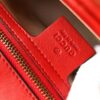 Gucci Marmont Small Matelassé Shoulder Bag Hibiscus Red Matelassé Chevron For Women 10in/26cm GG 443497 DTDIT 6433 - Image 10