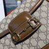 Gucci Horsebit 1955 Shoulder Bag Beige/Ebony GG Supreme Canvas With Brown For Women 9.8in/25cm GG ‎602204 92TCG 8563 - Image 4