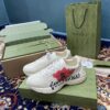 Gucci Men's Rhyton Sneakers With Gucci Hawaii Poppy Print White Ivory For Men 631708-DRW00-9522 - Image 6