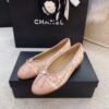 Chanel Ballerina Flats Tweed and Grosgrain Light Pink For Women, Women's Shoes G02819 - Image 4