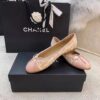 Chanel Ballerina Flats Tweed and Grosgrain Light Pink For Women, Women's Shoes G02819 - Image 7