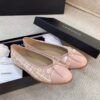 Chanel Ballerina Flats Tweed and Grosgrain Light Pink For Women, Women's Shoes G02819 - Image 8