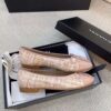 Chanel Ballerina Flats Tweed and Grosgrain Light Pink For Women, Women's Shoes G02819 - Image 11