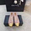 Chanel Ballerina Flats Tweed and Grosgrain Pink/Gold For Women, Women's Shoes G02819 - Image 2
