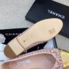 Chanel Ballerina Flats Tweed and Grosgrain Pink/Gold For Women, Women's Shoes G02819 - Image 7