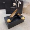 Chanel Ballerina Flats Black/Gold For Women, Women's Shoes G02819 - Image 6