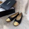 Chanel Ballerina Flats Black/Gold For Women, Women's Shoes G02819 - Image 8