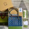 Gucci Marmont Small Matelasse Tote Bag 10.4in/ 26.5cm Blue Palladium Hardware For Women 675796 UM8BF 4340 - Image 12