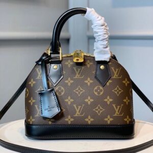 Alternative view of Louis Vuitton Alma BB Top Handle Bag 9.8in/ 24cm Brown Monogram Canvas Gold Hardware For Women