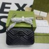 Gucci Marmont Matelasse Shoulder Bag Black For Women, Women's Bags 9.5in/24cm GG - Image 12
