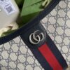 Gucci Ophidia GG Small Shoulder Bag Beige And Blue GG Supreme Canvas For Women 12in/30cm 598125 2ZGMN 4076 - Image 9