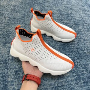 Alternative view of Hermes Eclair Sneakers White/ Orange For Men H221892ZH90410