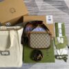 Gucci Horsebit 1955 GG Mini Bag Beige For Women, Women's Bags 8in/21cm GG - Image 9