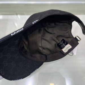 Alternative view of Gucci Canvas Baseball Hat Black GG Hat