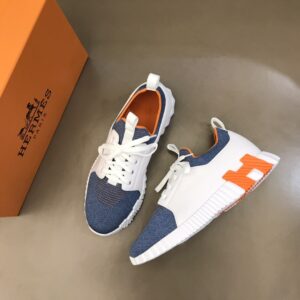 Alternative view of Hermes Depart Sneaker White/Blue For Men