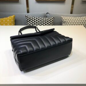 Alternative view of Saint Laurent Loulou Small Chain Bag In Matelassé "Y" Black For Women 9.8in/23cm YSL 494699DV7281000