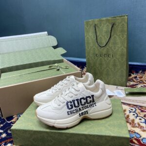 Gucci Men's Rhyton Sneakers With 25 White Ivory For Men ‎663339 2SH00 9522
