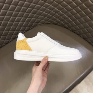 Alternative view of Louis Vuitton Rivoli Sneaker Monogram Metallic Canvas White/Yellow For Men LV